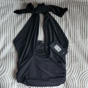 Black Halter Top